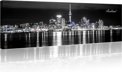 Vista 68 de 3 paneles de Atlanta Skyline vista de la ciudad en blanco y negro, imágenes panorámicas de edificio de ciudad, decoración de pared para sala