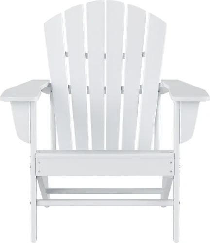 Vista 9 de WestinTrends Dylan - Silla Adirondack para exteriores (juego de 2), color blanco