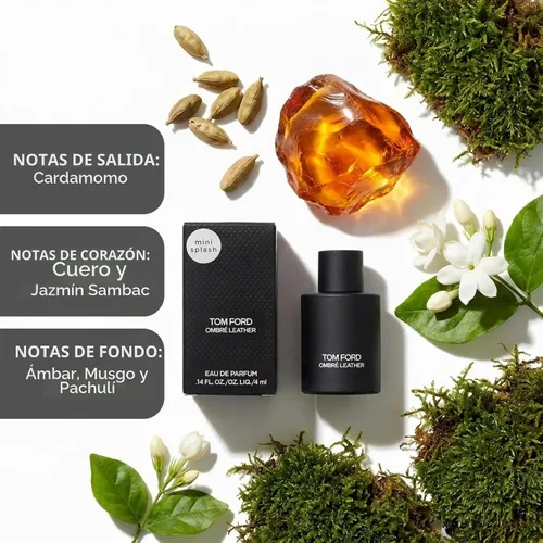 Vista 2 de Tom Ford Ombre Leather Eau de Parfum Mini 0.14 onzas líquidas 4ml botella de rociado en caja