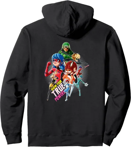 Vista 2 de Miraculous Colección Ladybug and All Heroez True Powers - Sudadera con capucha, Negro