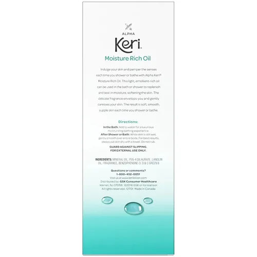 Vista 3 de Alpha Keri - Aceite rico en humedad para ducha y baño, 8 onzas (paquete de 3)