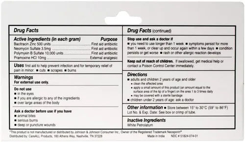 Vista 7 de CareALL 1 oz triple antibiótico ungüento + alivio del dolor, doble acción máxima fuerza ungüento de primeros auxilios calma y cura dolores menores