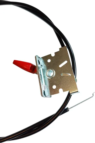 Vista 2 de GardenPal Pieza de repuesto del cable del acelerador adecuada para la mayoría de cortadoras de césped con palanca de metal y placa de fijación