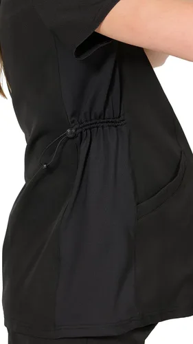 Vista 3 de Evolution Scrubs Top de maternidad con cuello en V elástico en 4 direcciones para mujer