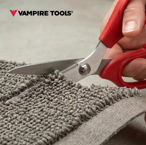 Vista 8 de VAMPLIERS Tijeras de Kevlar de fibra óptica de 8 pulgadas, tijeras de acero al carbono de grado industrial - Cortes Kevlar, Dyneema, Spectra