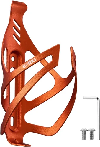 Vista 16 de Corki Cycles - Soporte para botella de agua para bicicleta de aleación de aluminio, jaula universal para botellas de agua para bicicletas