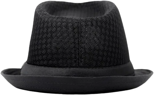 Vista 3 de The Hat Depot Sombrero Fedora triturable de malla suave suave y ligera