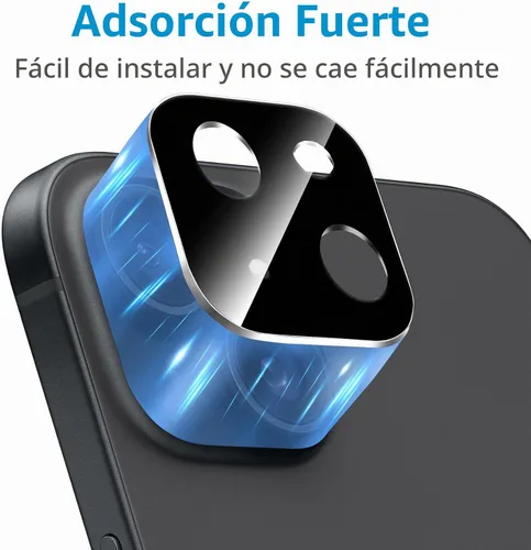 Vista 4 de Dengduoduo Paquete de 3 protectores de lente de cámara para iPhone 13 de 6.1" y iPhone 13 Mini de 5.4", vidrio templado, Ultra HD, dureza 9H Todo