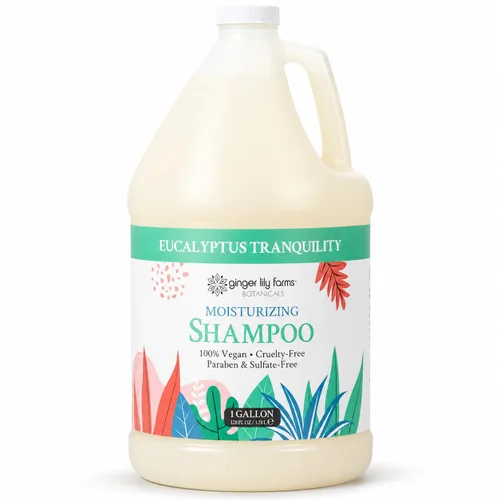 Vista 32 de Ginger Lily Farms Botanicals Champú hidratante para todo tipo de cabello, 100% vegano y libre de crueldad, aroma a pera de manzana, repuesto de 1