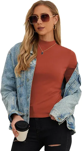 Vista 4 de PrinStory Camisetas de manga corta para mujer, para otoño, de negocios, elegantes, casuales, sin botones, a la moda 2023