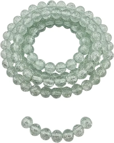 Vista 64 de DandS ltd Cuentas de cristal agrietadas para la fabricación de joyas, champán, pulseras vibrantes de bricolaje, collares, aretes, suministros