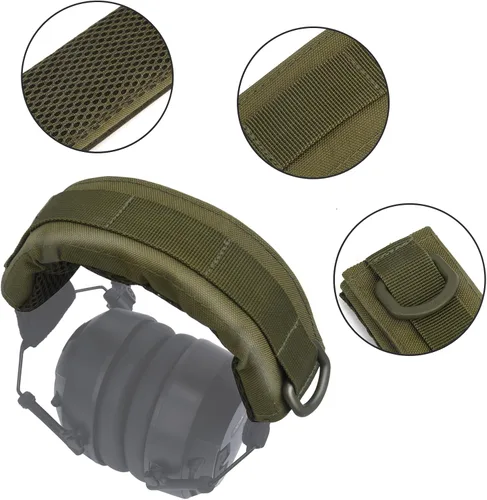 Vista 3 de Diadema modular para auriculares, protección modular, compatible con Peltor General Caza Disparo Militar