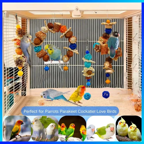 Vista 6 de Juguetes del oscilación del loro del periquito,Jaula del pájaro