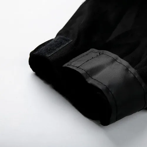 Vista 6 de GDJGTA Pantalones cargo de moda para hombre con múltiples bolsillos, ajuste relajado, hip hop, juvenil, adolescente, ropa de calle