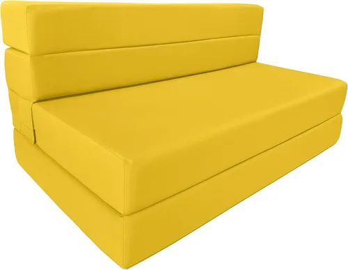 Vista 12 de D&D Futon Furniture Colchón plegable de espuma, tumbona para silla, sofá cama estudio para invitados, individual XL, 80 x 39 x 6 pulgadas de grosor