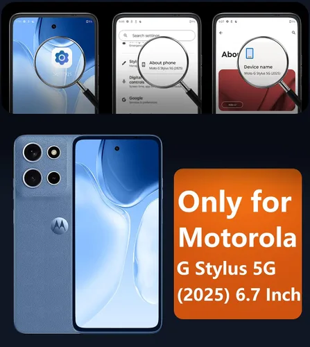 Vista 2 de FNTCASE Funda para Motorola Moto G-Stylus-5G-2025: Funda magnética translúcida mate a prueba de golpes para Moto G Stylus 2026, funda protectora