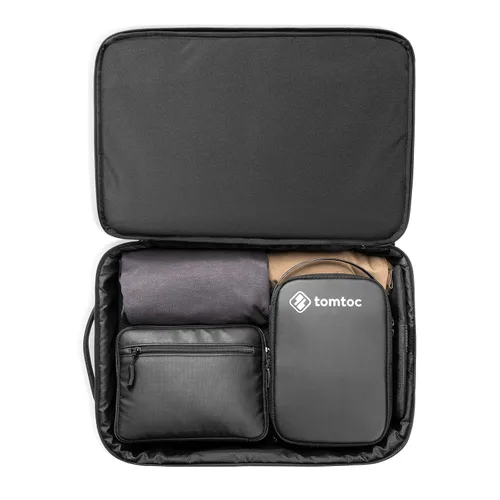Vista 8 de tomtoc Travel Backpack for PS5 Console, Accessories, Protective Carrying Case Storage Bag Compatible with Sony PlayStation 5 Console, Headset, 2