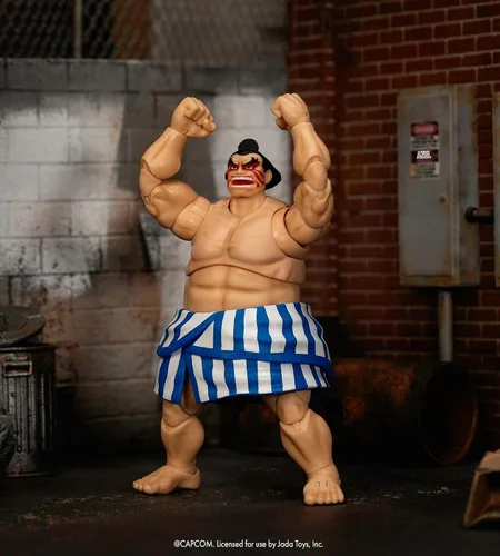 Vista 3 de Jada Street Fighter II E. Figura de acción Honda – Juguetes de escala 1:12