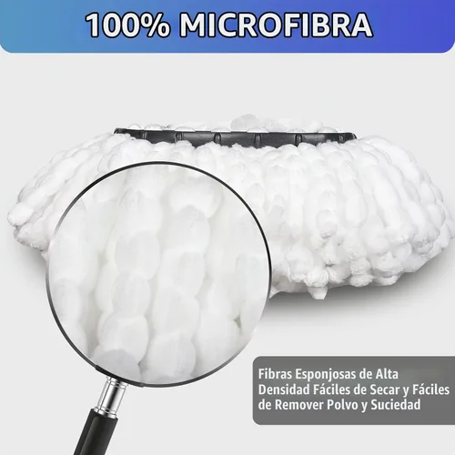 Vista 3 de Cabezales de repuesto para trapeador, base de repuesto compatible con el sistema O Cedar EasyWring de 1 tanque, 2 repuestos de cabezal de trapeador