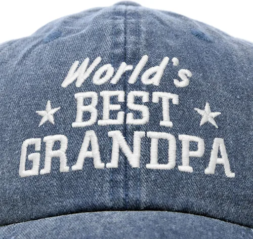 Vista 2 de DALIX Worlds - Gorra de algodón lavado con diseño vintage