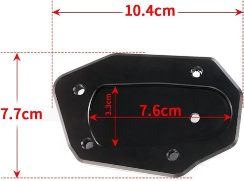 Vista 3 de Soporte lateral para moto Suzuki DL1000 para V-Strom 1000 1000XT 1000 XT 2014 2020 2021 2022 (color : rojo)
