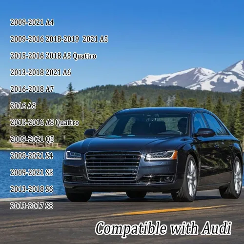 Vista 7 de Cubierta de botón de arranque para automóvil compatible con Audi, cubierta de aluminio para botón de arranque del motor con anillo de metal para Azul