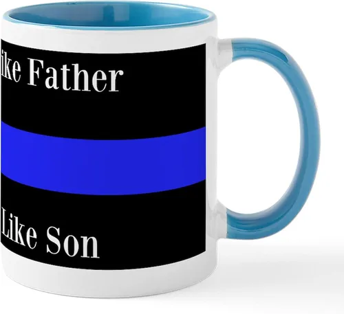 Vista 59 de CafePress Taza de café de cerámica de 11 oz (11.0 fl oz) de Police Mom
