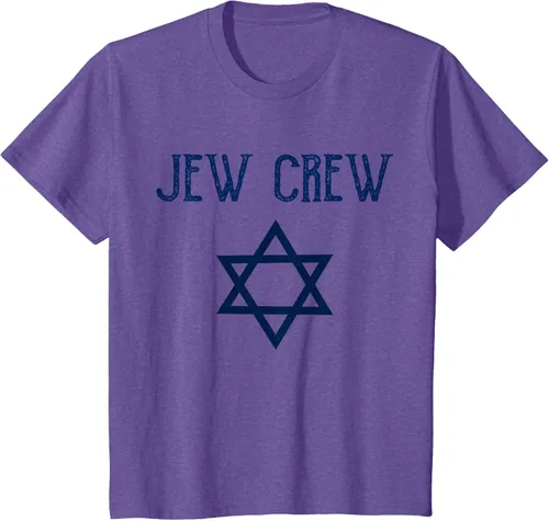 Vista 66 de Camiseta Jew Crew Jewish Star, gris, S