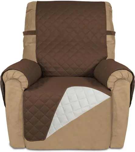Vista 91 de PureFit - Funda de sofá acolchada reversible, protector de muebles impermeable, funda de sofá lavable con espuma antideslizante y correas elásticas
