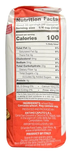 Vista 2 de Harina Antimo Caputo Chefs 2.2 LB (Paquete de 2) - Italian Double Zero 00 - Trigo Suave para Masa de Pizza, Pan y Pasta