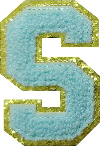 Vista 82 de 4 parches de letras de felpilla negra, parches de letras termo-adhesivas de 2.2", parches de letras de felpilla para ropa (S)