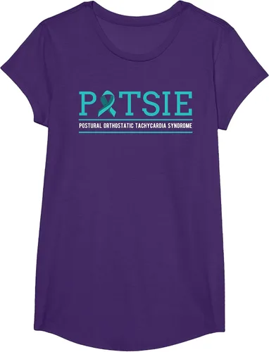 Vista 61 de POTS Dysautonomia Turquoise Ribbon Autonomic Dysfunction T-Shirt Asphalt Grey