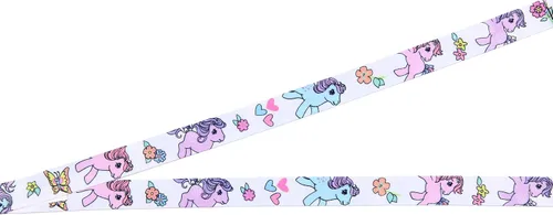 Vista 3 de My Little Pony - Soporte reversible retro para tarjetas de identificación con dije de goma para poni y calcomanía coleccionable
