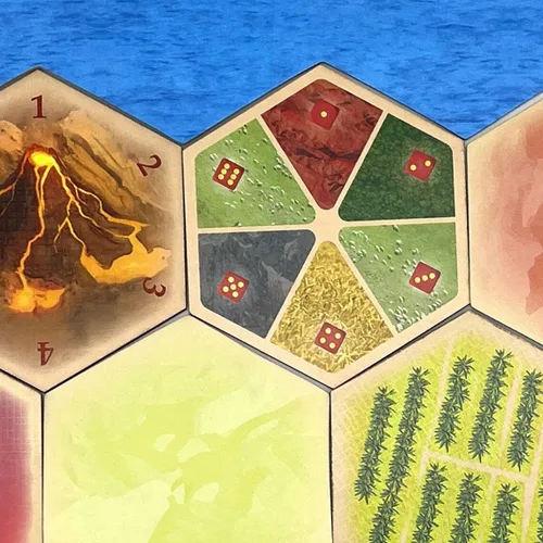 Vista 6 de Amalgam Escenario Hexagonal de Reemplazo Multi-Recurso compatible con Los Colonos de Catan de Catan, Seafarers, Cities and Knights y Expansiones