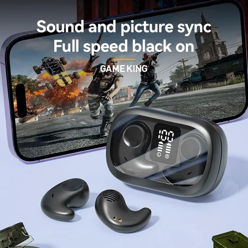 Vista 4 de Auriculares Bluetooth, auriculares inalámbricos para dormir, auriculares con cancelación de ruido invisible, auriculares Bluetooth 5.4 para dormir