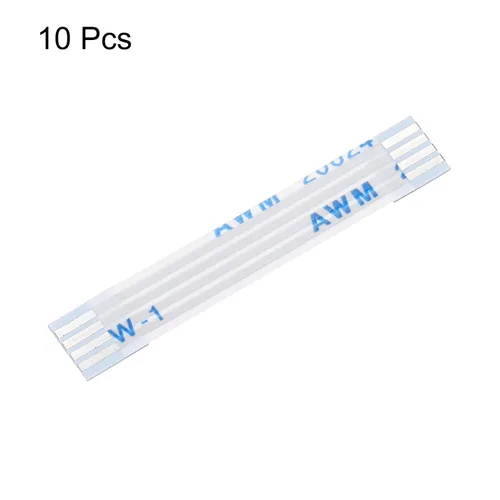 Vista 3 de uxcell Cable plano flexible, 30 mm, 1 mm de distancia entre conductores, 4 pines, cables FPC y FFC de cinta flexible para televisor LCD, audio
