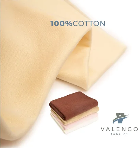 Vista 9 de VALENGO - Tela de tono de piel de alta calidad para fabricación de muñecas, 100% algodón entrelazado, tela de color de piel de muñeca Waldorf - 1