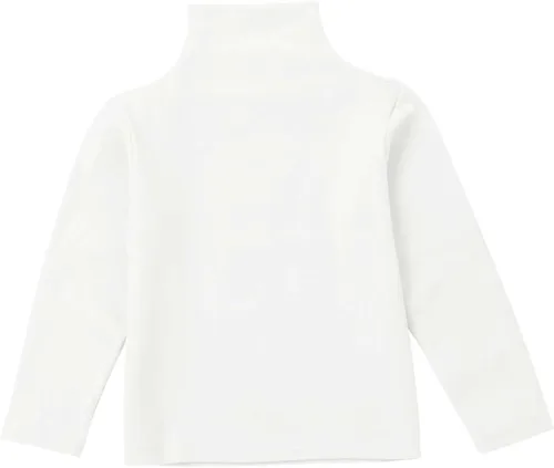Vista 3 de TiaoBug Camiseta básica de cuello alto de color sólido para bebés, niños y niñas, ropa de manga larga con cuello alto falso