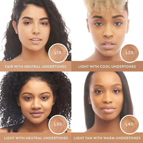 Vista 3 de Mented Cosmetics - Base de maquillaje en barra, corrector y barra de contorno para piel oscura, base en crema para mujeres negras, vegano y libre