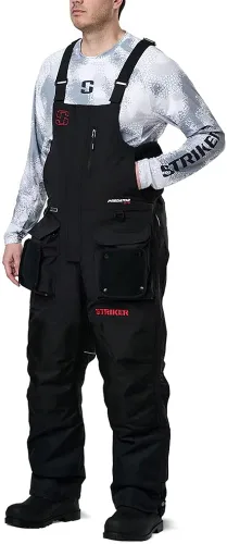 Vista 3 de Striker Mens Prdtor Lite Durable Windproof Water-Resistant Outdoor Ice Fishing Bib with Sureflote Flotation Technology