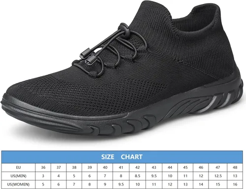 Vista 7 de SILLENORTH Zapatos de agua para hombre y mujer, de secado rápido, zapatos de agua para el agua, zapatos casuales para caminar, para buceo, natación