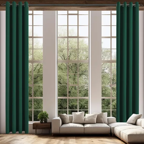 Vista 47 de Cortinas opacas para dormitorio, con aislamiento térmico y bloqueo de luz, para oscurecer la habitación, cortinas con ojales sólidos para ventana