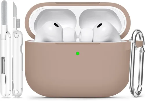 Vista 9 de Funda para AirPods Pro 3 (2025), funda protectora de silicona suave compatible con Estuche Apple AirPods Pro de 3ª generación con kit de limpieza