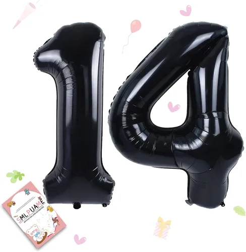 Vista 49 de Globos grandes de 40 pulgadas de números del 0 al 9, globos numéricos para decoración de fiesta de cumpleaños, globos de helio de aluminio