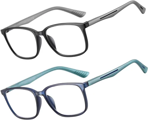 Vista 11 de Reading Glasses for Men,Blue Light Blocking Readers for men with Comfort Spring Hinge