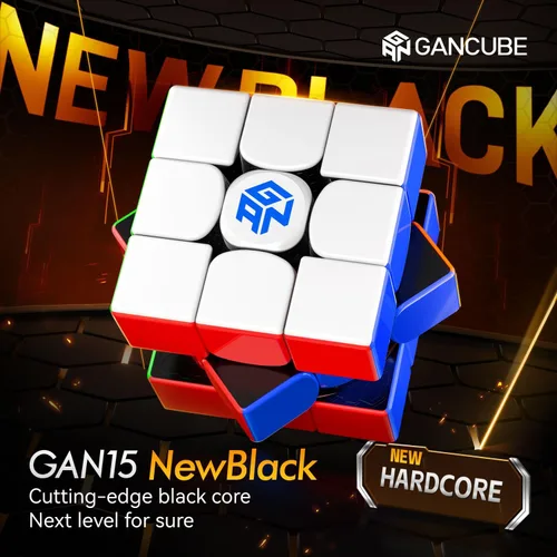 Vista 2 de GAN GAN Cube - Cubo de velocidad magnético ligero de 3 x 3 con recubrimiento UV, 15 unidades, rompecabezas para niños y adultos, combina idealmente