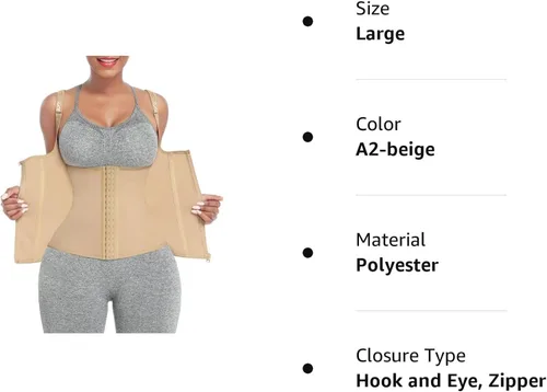 Vista 7 de FeelinGirl Waist Trainer for Women Corset Vest Body Shaper Cincher Trimmer Tank Top Sport Girdle with Steel Bones