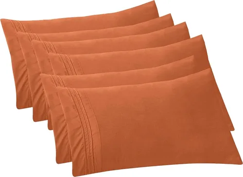 Vista 11 de Elegant Comfort Fundas de almohada sólidas de microfibra de alta calidad hotelera, tejido suave, resistente a las arrugas y a las manchas, fácil