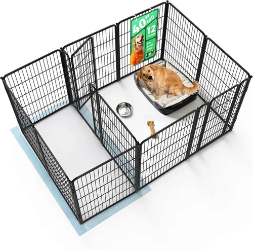 Vista 107 de FXW Homeplus Unleashed Corralito para Perros de Interior - Juego Sin Estrés y Seguro, Resistente de 24 Pulgadas 2 Paneles Corralito para Cachorros