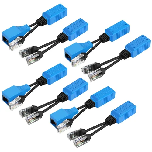 Vista 13 de Adaptador del combinador del divisor Ethernet del PoE de TNP, par 2 a 1